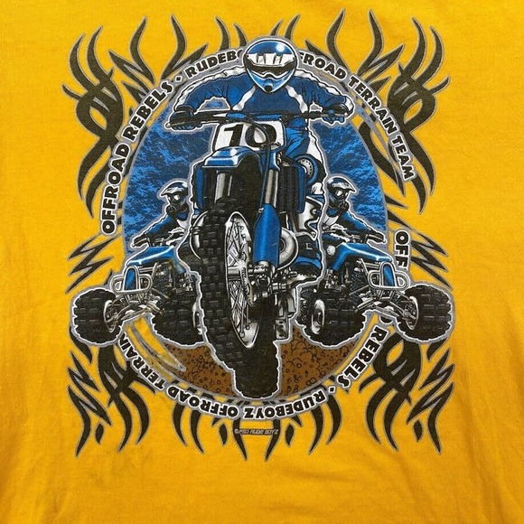 Kids Off Road Rebels Graphic Tee Thrifted Vintage Style Size XL - Picture 2 of 10